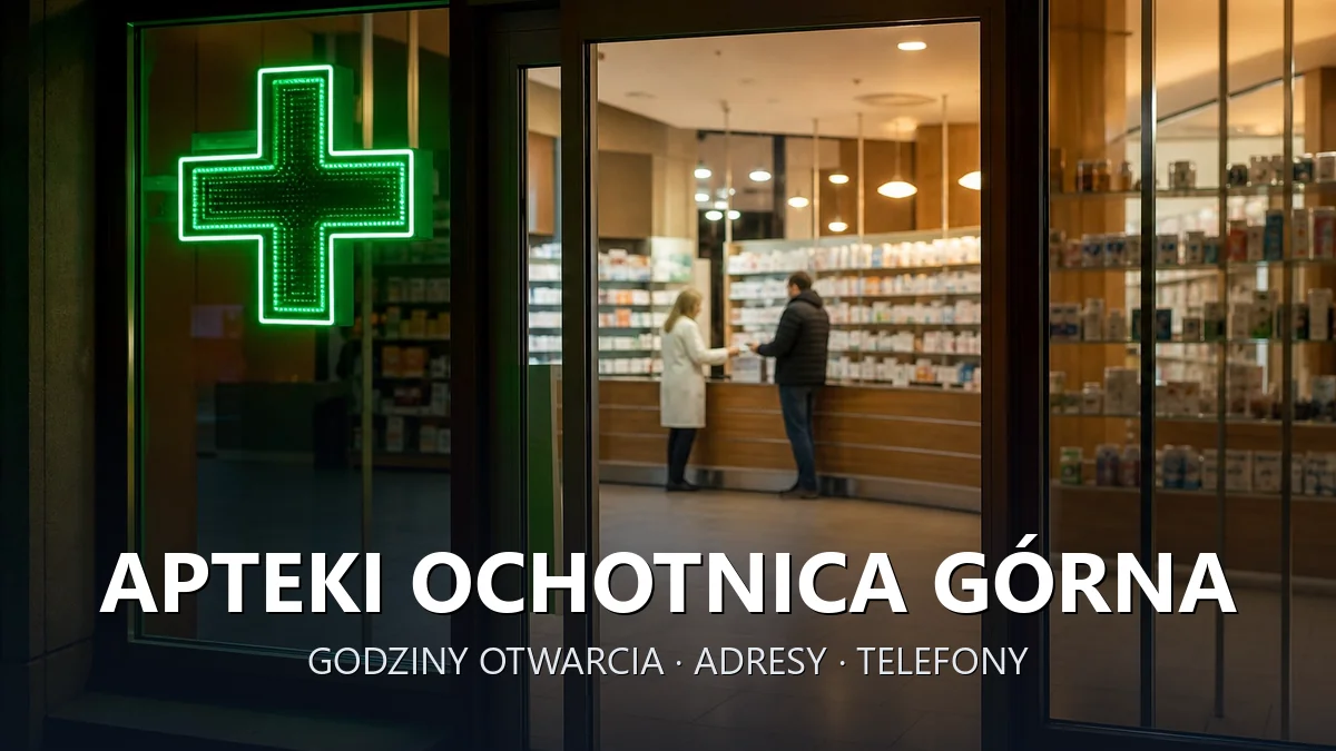 Apteki Ochotnica Górna, gmina Ochotnica Dolna, powiat nowotarski - adresy, telefony, godziny otwarcia