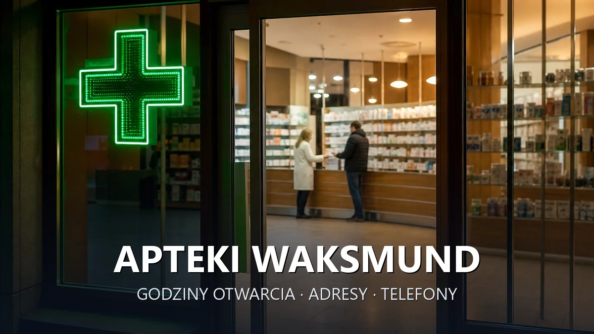 Apteki Waksmund, gmina Nowy Targ, powiat nowotarski - adresy, telefony, godziny otwarcia