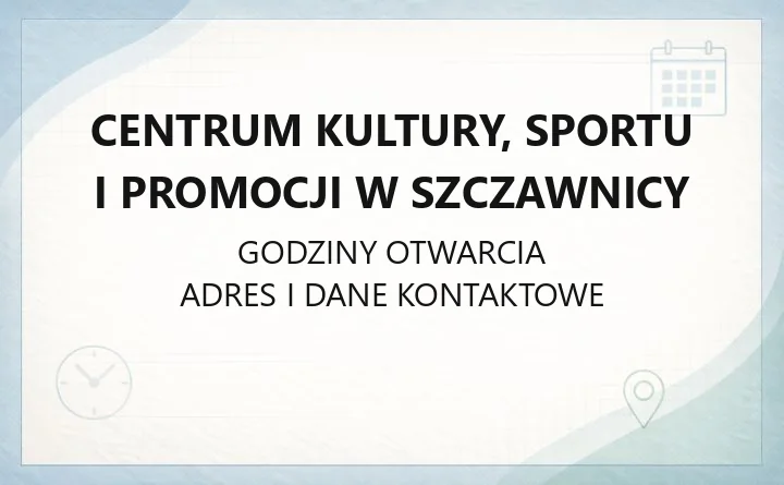 Centrum Kultury, Sportu i Promocji w Szczawnicy - kontakt, oferta, wolontariat