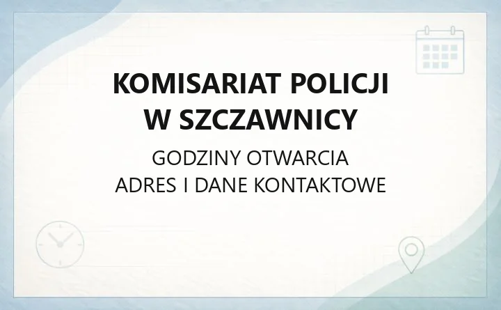 Komisariat Policji w Szczawnicy - kontakt, zgłoszenia, dzielnicowi
