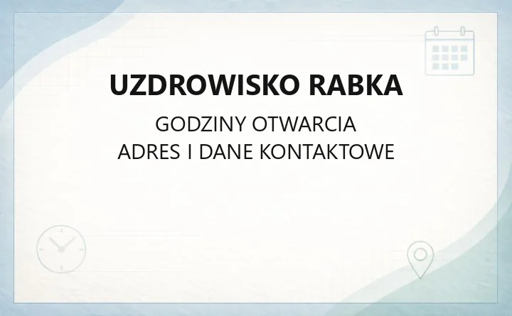 Uzdrowisko Rabka - kontakt, oddziały, rejestracja i dojazd