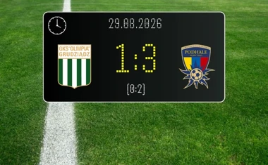 [PIŁKA NOŻNA] Betclic 2. liga: Olimpia Grudziądz – Podhale Nowy Targ 1:3. Goście z Nowego Targu wywieźli komplet punktów