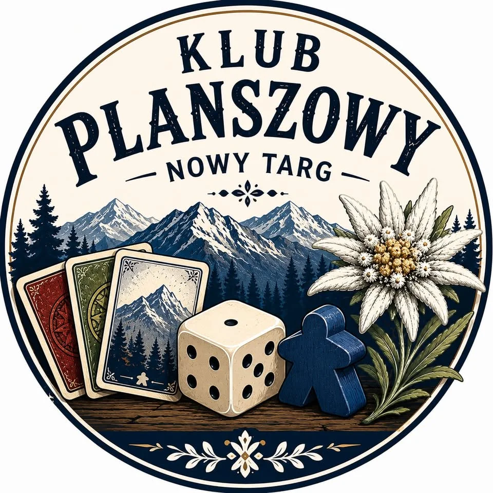 Grafika promocyjna wydarzenia Granie z Klub Planszowy Nowy Targ – wieczór gier
