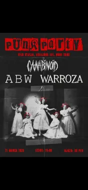 Grafika promocyjna wydarzenia Punk Party — koncert punkowy w Nowym Targu