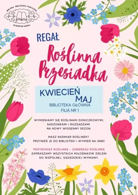 Roślinna Przesiadka w bibliotece - zielona wymiana, która odświeża dom