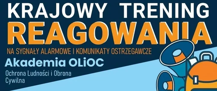 Syrena, fałszywy komunikat i plecak ewakuacyjny - rusza ogólnopolski trening