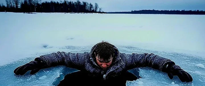 Lód pękł pod nogami - jak wyjść z przerębla i zmniejszyć ryzyko hipotermii