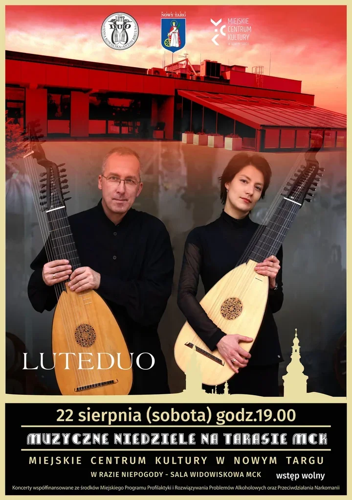 Dwie lutnie, Bach i Weiss na tarasie MCK w Nowym Targu