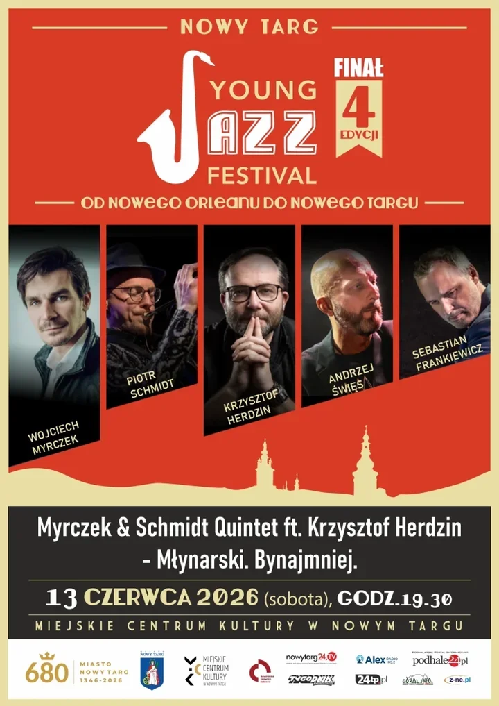 Myrczek & Schmidt Quintet w Nowym Targu - jazzowa odsłona Młynarskiego, którą trzeba usłyszeć na żywo