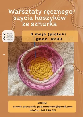 Koszyk ze sznurka i włóczki - Nowy Targ szykuje twórczy wieczór