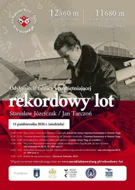 Rekord nad Tatrami wraca do Nowego Targu. Aeroklub odsłoni tablicę