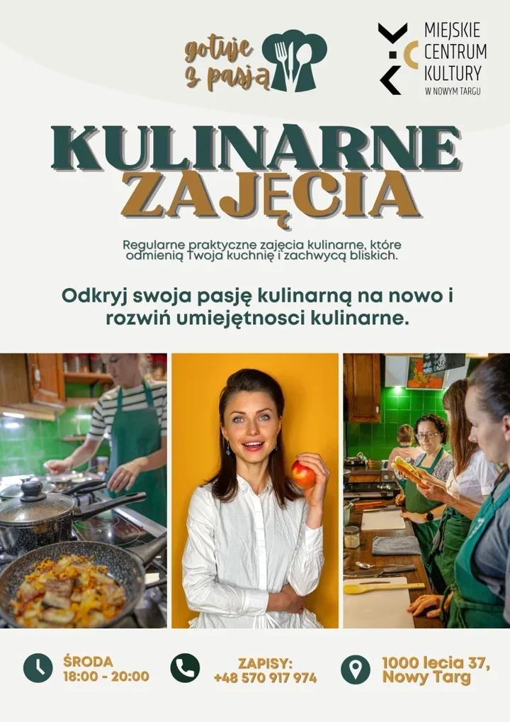 W Nowym Targu gotowanie wraca do gry - rusza „Kuchnia z Pasją”