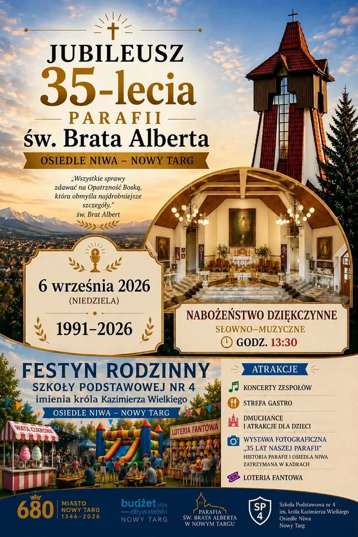 35 lat parafii na Niwie i rodzinny festyn przy SP4