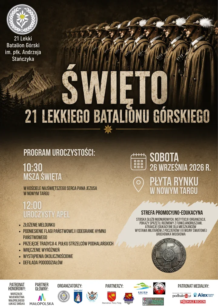 Podhalańczycy wracają na nowotarski Rynek. Ważny gest dla tradycji