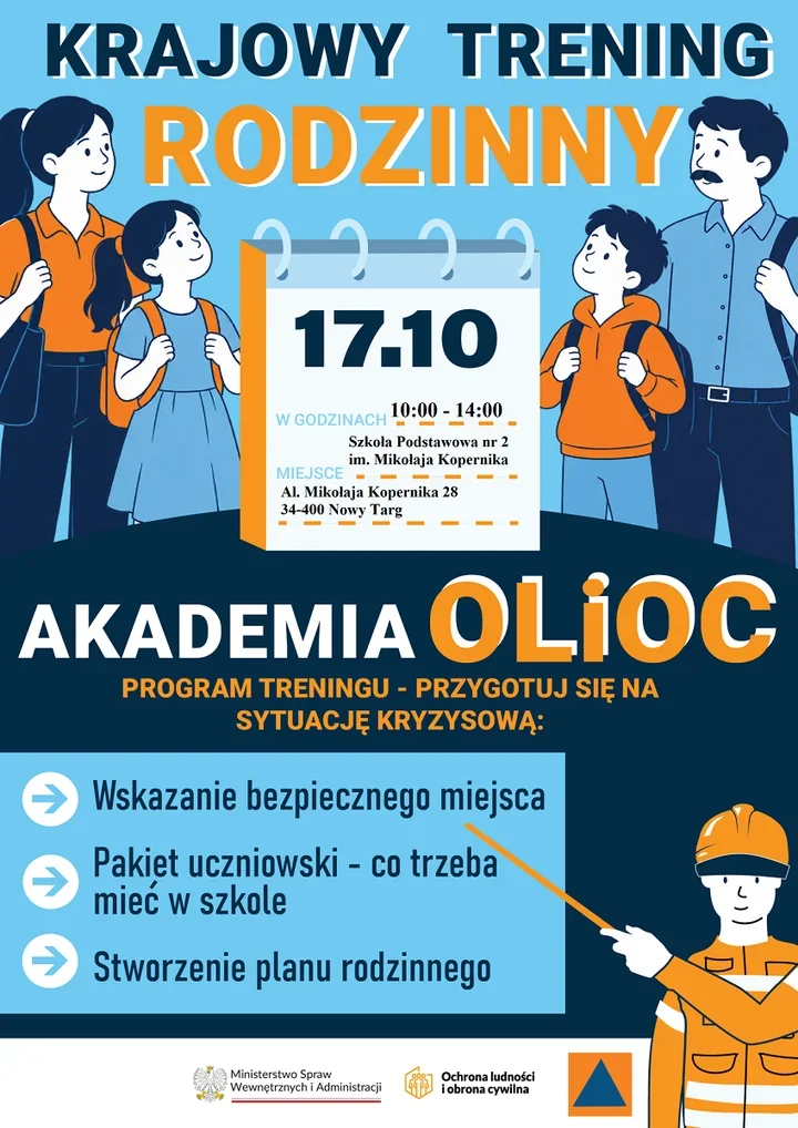 Rodziny przygotują plan na sytuację kryzysową. Trening w nowotarskiej szkole