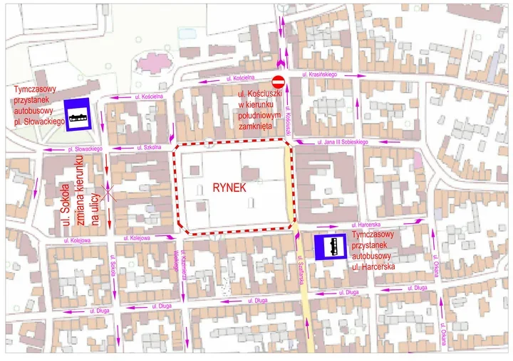 Rynek zamknięty na trzy dni. W centrum zmieni się ruch autobusów i aut