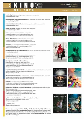 W maju kino MCK stawia na premiery. Wracają też seanse dla seniorów