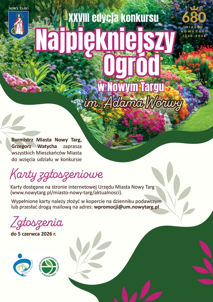 Ogród pod lupą w Nowym Targu. Rusza nowa edycja miejskiego konkursu