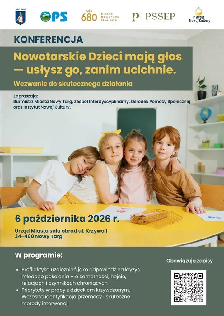 Dzieci mają głos. W Nowym Targu rozmowa o przemocy i uzależnieniach