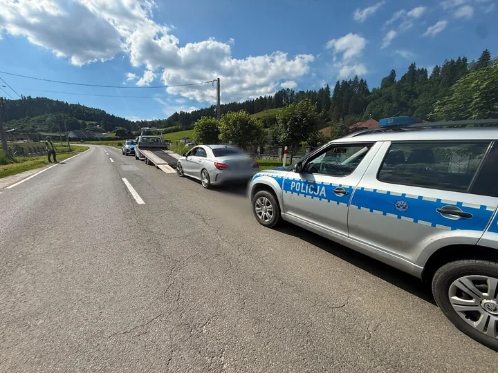 Łotysz z ponad 1,5 promila zmusił auto do ucieczki na pobocze
