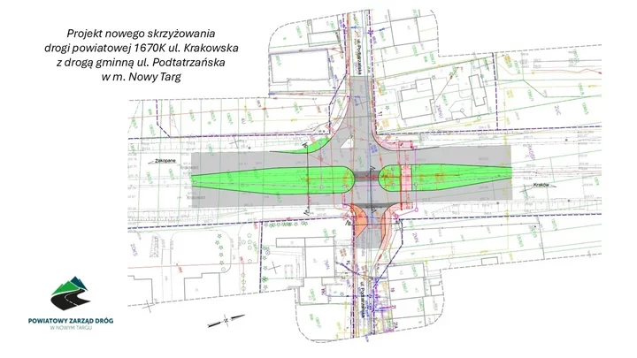 Skrzyżowanie Krakowskiej i Podtatrzańskiej zmieni układ ruchu