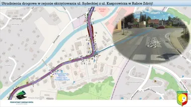 Zwężenia i opóźnienia na Sądeckiej. W Rabce-Zdroju ruszą roboty drogowe